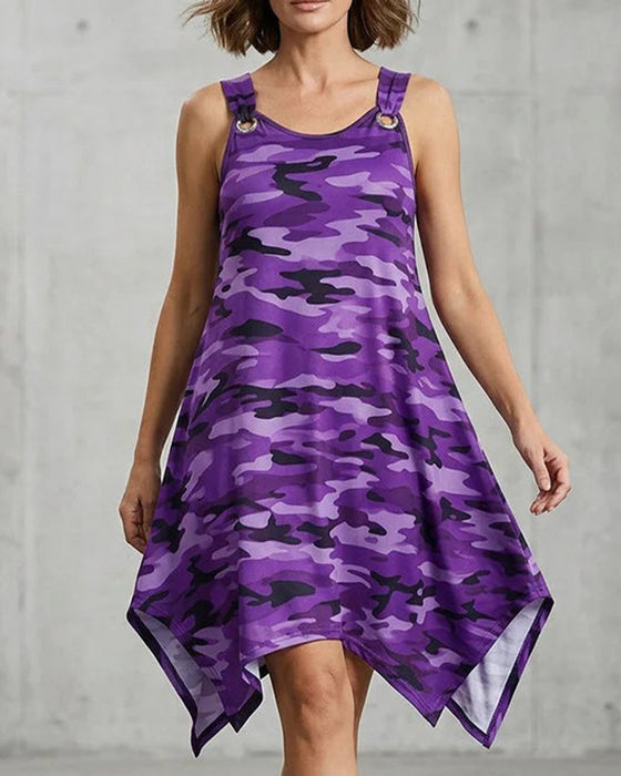 Metal Ring Camo Dress