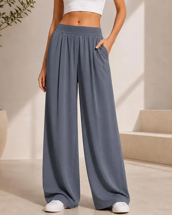 Casual Solid Color Long Pants