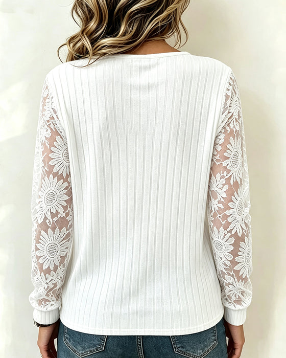 Zip Casual Sunflower Top