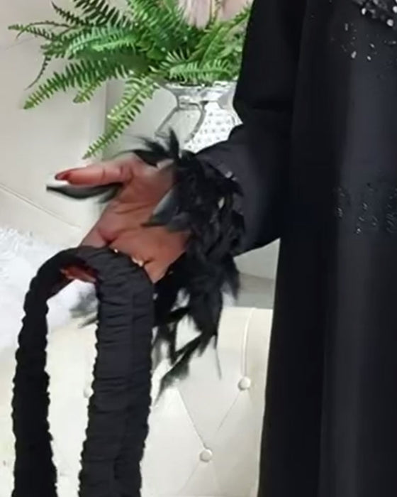 Loose-Fitting Sequined Patchwork Fashion Dress