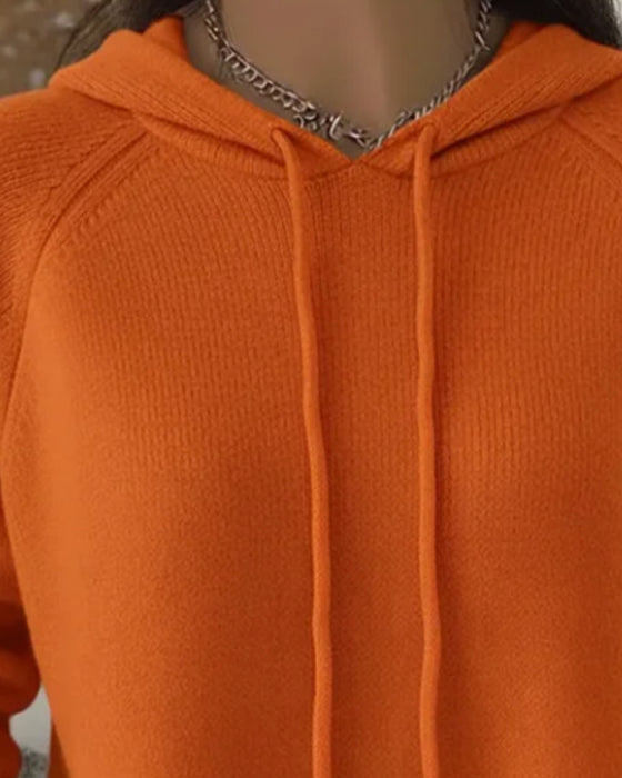 Hooded Fashionable Pullover Sweater