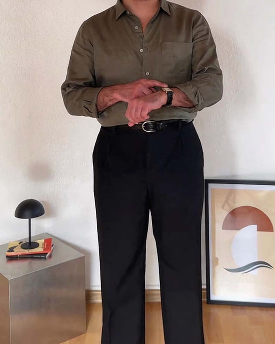 Men's Collared Pocket Shirt