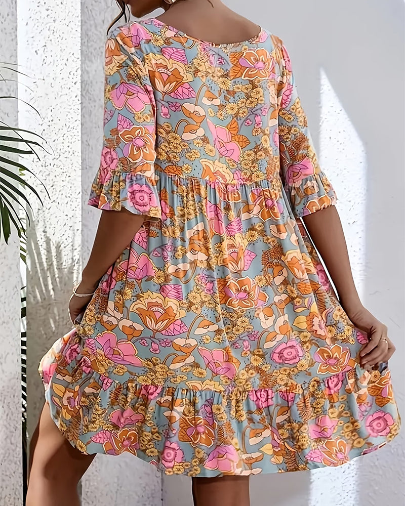 Bohemian Floral Dress
