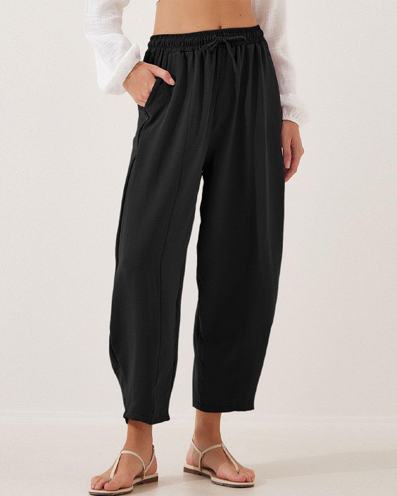Casual Drawstring Pocket Pants