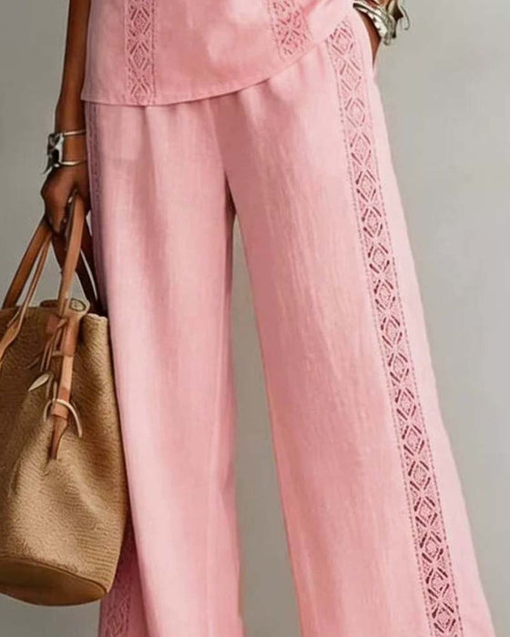 Hollow Out Halter Two-Piece Sets
