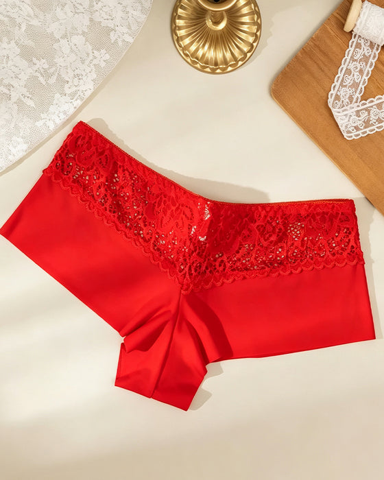 Breathable Hollow Out Ladies Boxer Lingerie