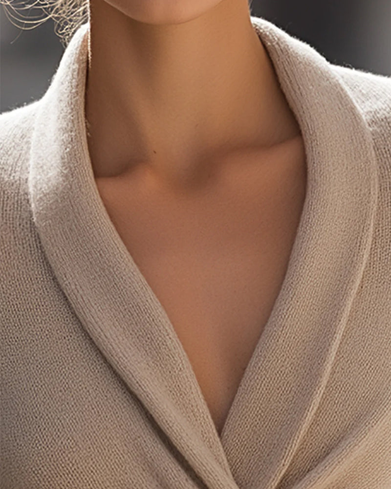 Crossover V-Neck Fashionable Pullover Jumper