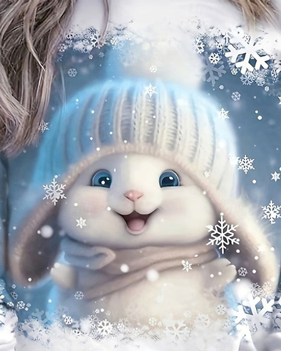 Dreamy Snowflake Casual Casual Hoodie