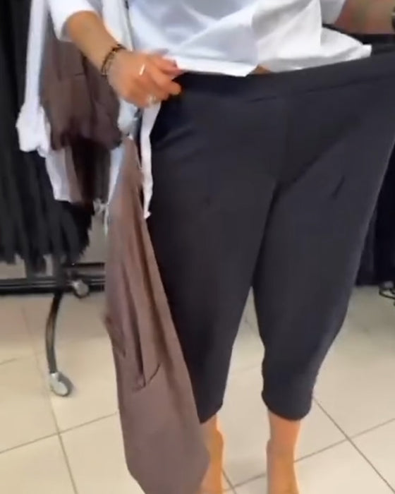 Stylish Solid Color Harem Pants