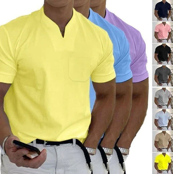 Plain V-neck T-shirt