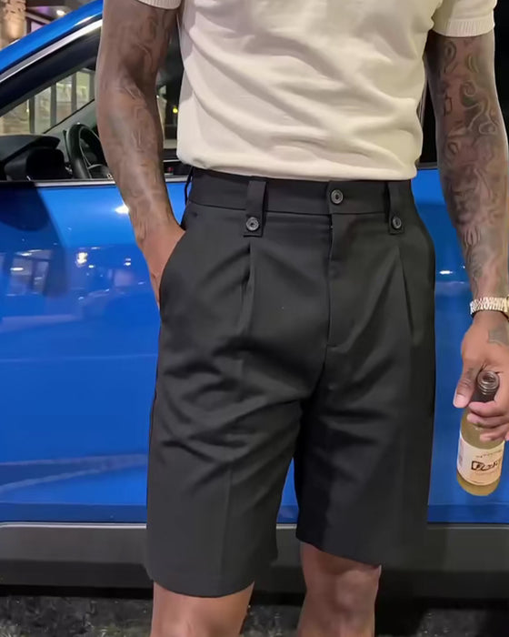 Casual Versatile Men's Suit Shorts