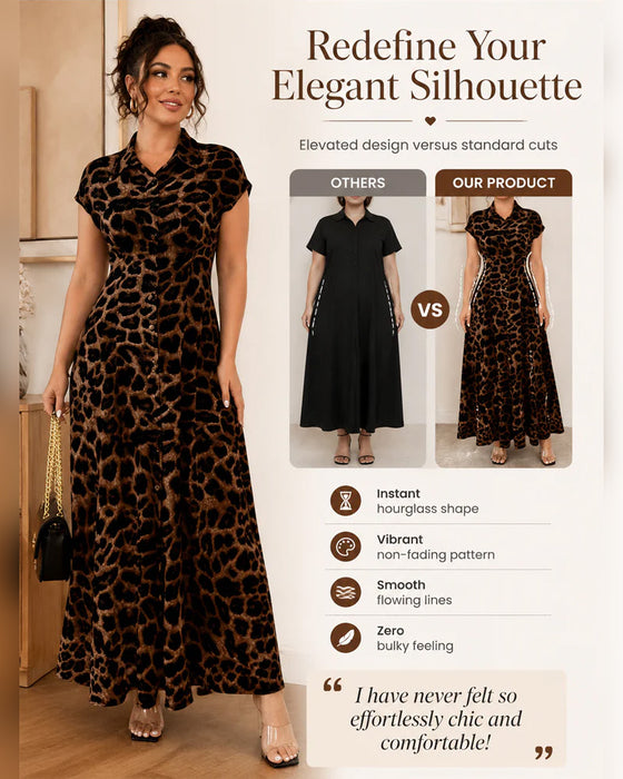 Casual Leopard Maxi Dress