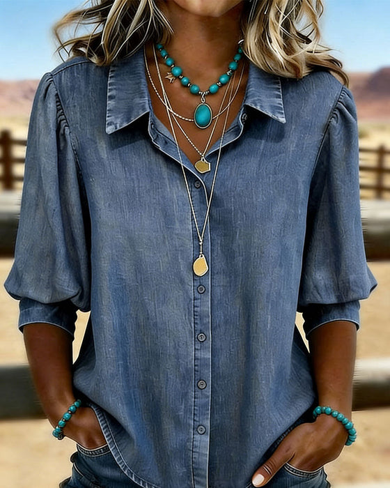 Bubble Short-Sleeved Shirt