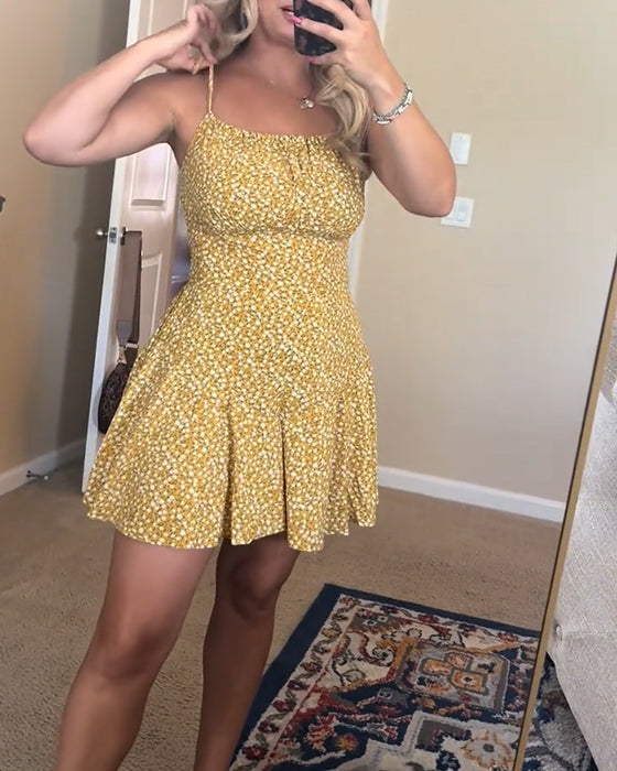 Small Polka Dot Strappy Jumpsuit