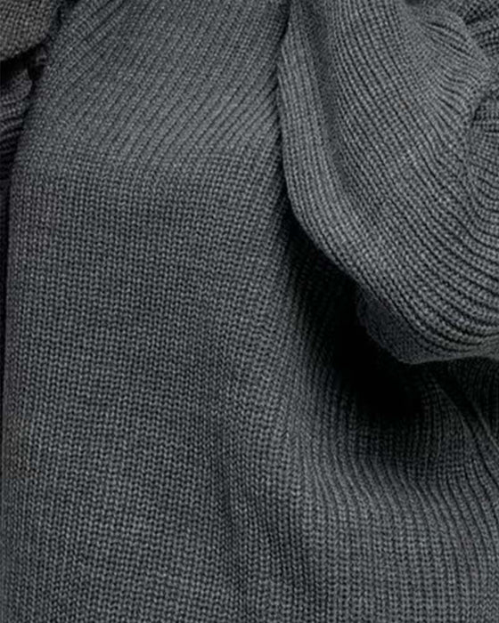 Solid Color Long Sleeve Short Cardigan