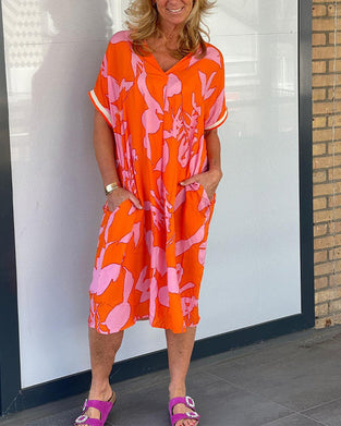 Casual loose printed dress