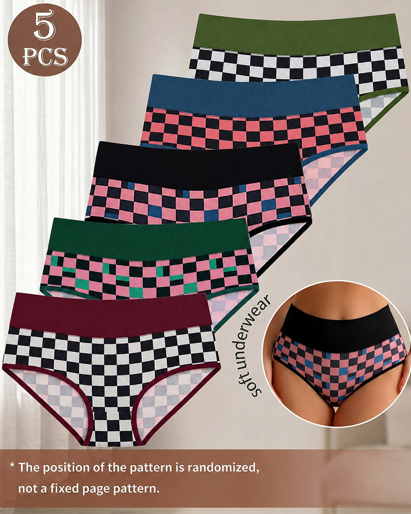 5-Pack Seamless High-Waist Briefs Set