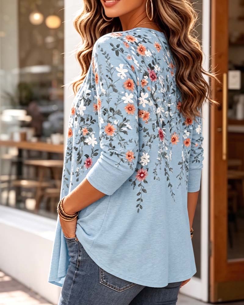 Casual Long Sleeve Blouse
