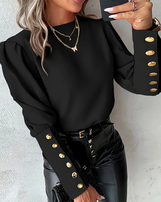 Cut Out Back Lace Spliced Fashion Top