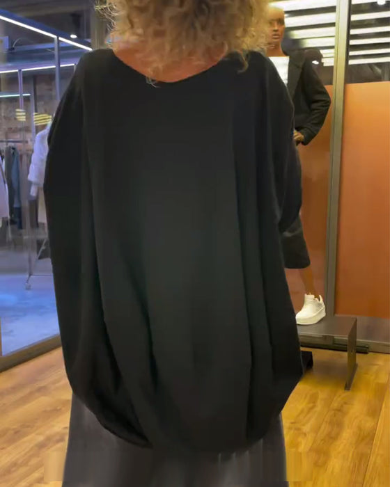 Loose Casual Solid Color Top