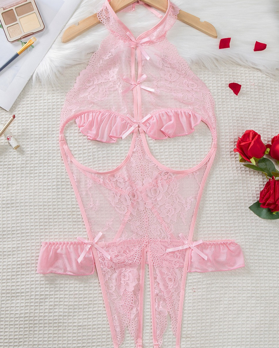 Lace Hollow Sexy One-Piece Underwear