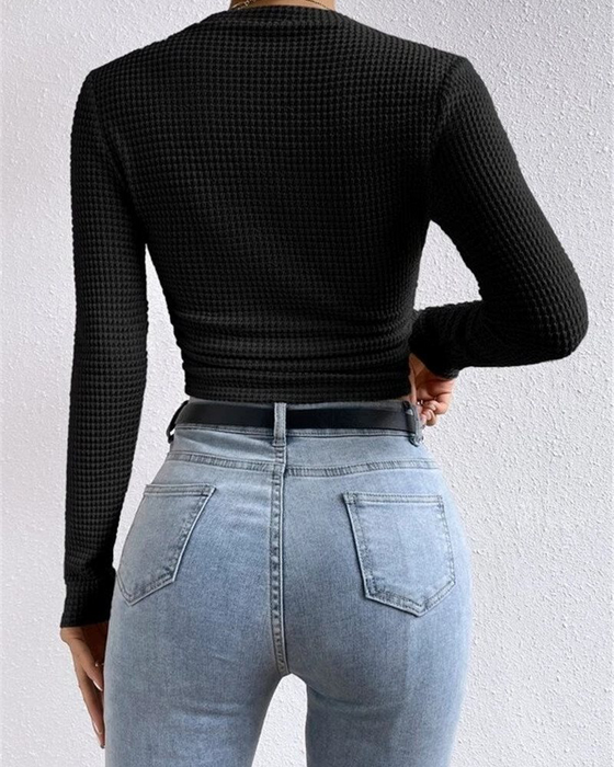 Slim Fit Versatile Long Sleeve Top