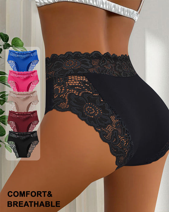 Sexy Lace Mid-Rise Panties-3
