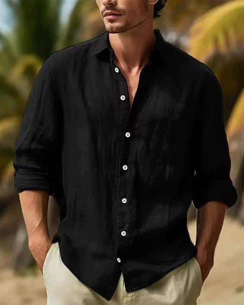Men's Button-Down Relaxed Shirt