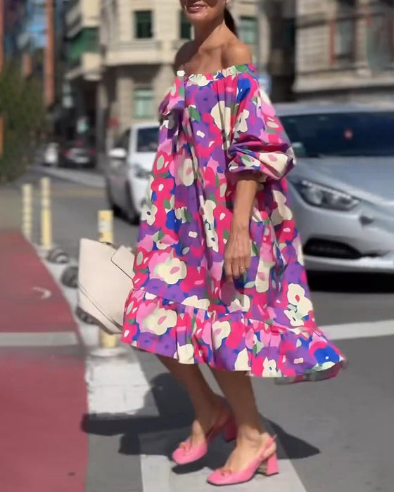 Floral Street Style Dress