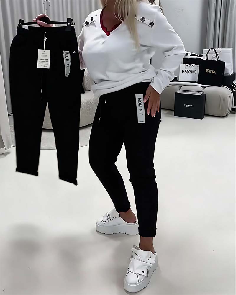 Fashion Stretch Drawstring Pants