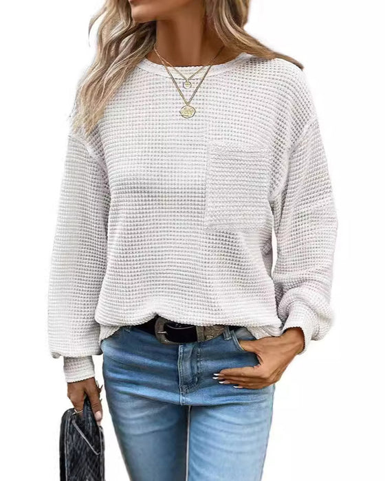 Crew Neck Loose-Fit Top