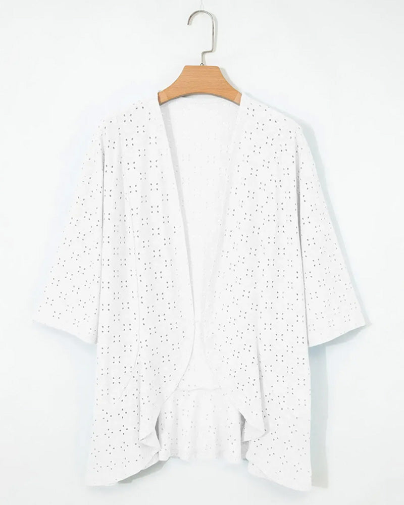 Open Front Cutout Short Coat