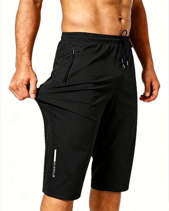 Cooling Stretchy Elastic Waist Drawstring Quick-Dry Active Pants