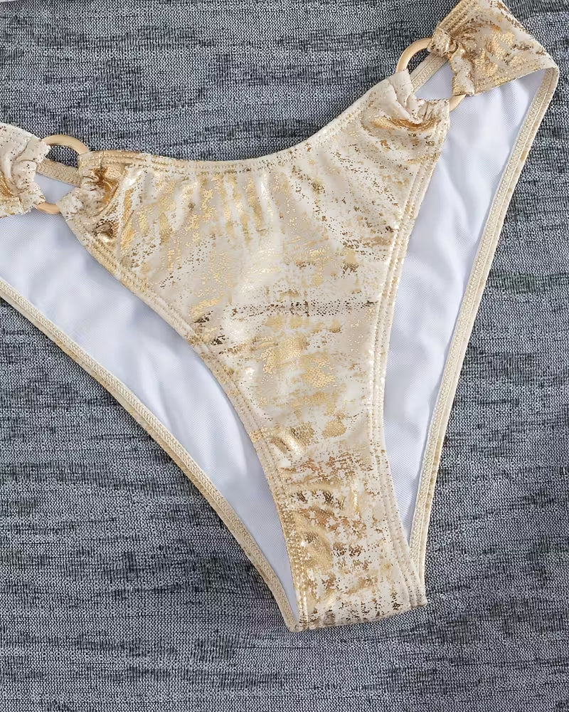 Metal Buckle Design Bikini