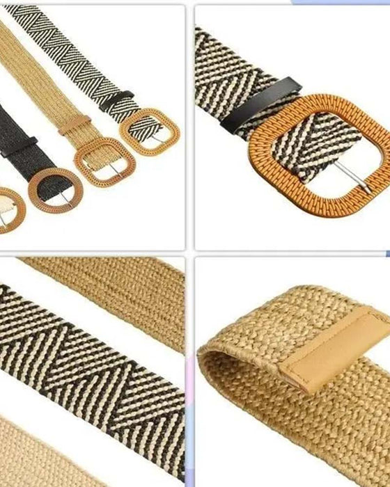 Boho Style Buckle Elastic Belt