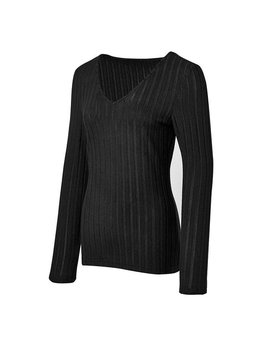 V-Neck Long Sleeve Blouse