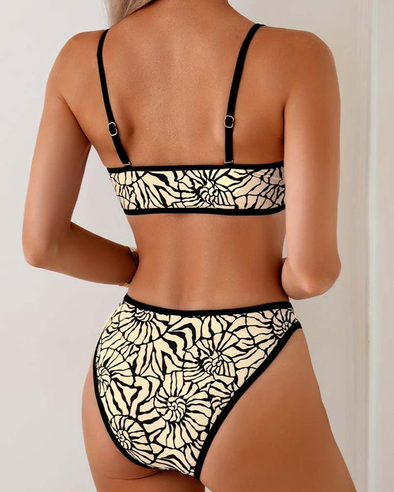 Resort Floral Bandeau Bikini