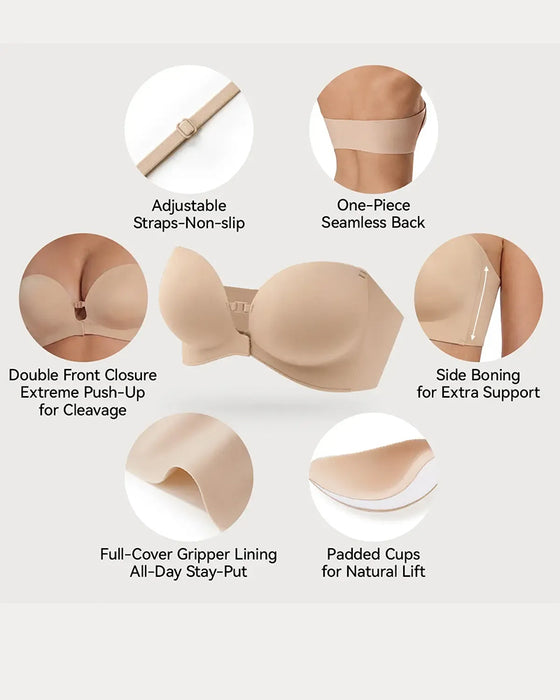 Front-Closure Foundation Liquid Seamless Underwear