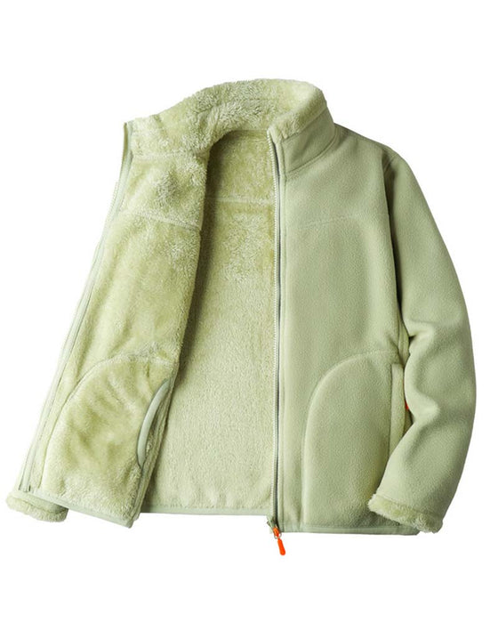 Solid Long Sleeve Casual Jacket