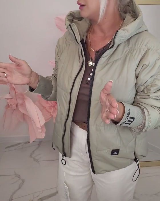 Hooded Short Padded Jacket