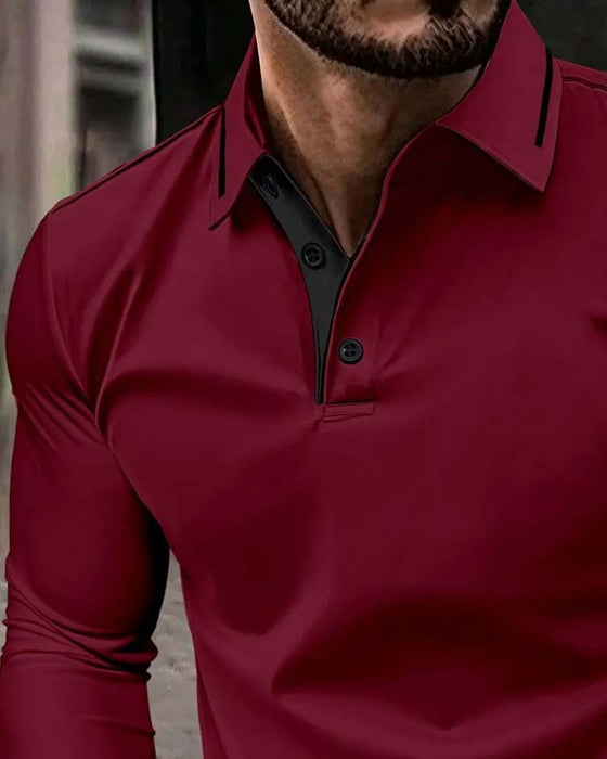 V-Neck Ribbed Solid Color Men's T-Shirt