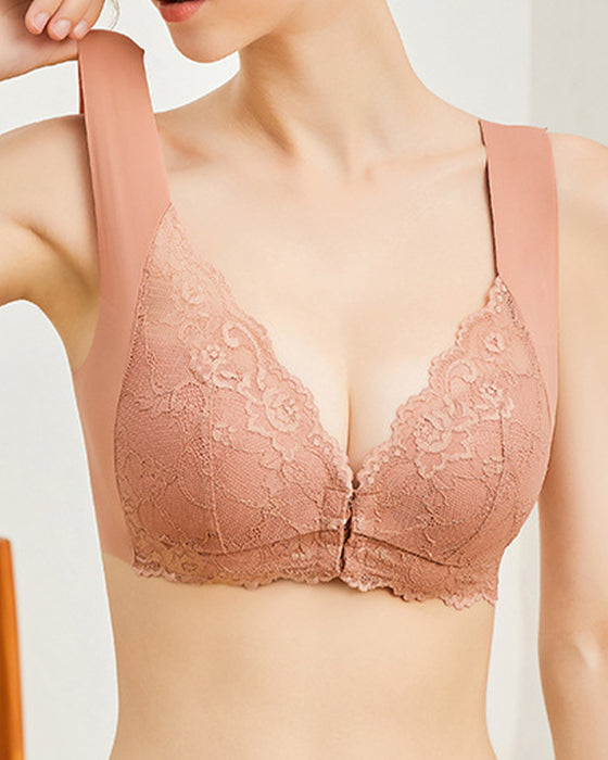 Seamless Push-Up Lace Bra