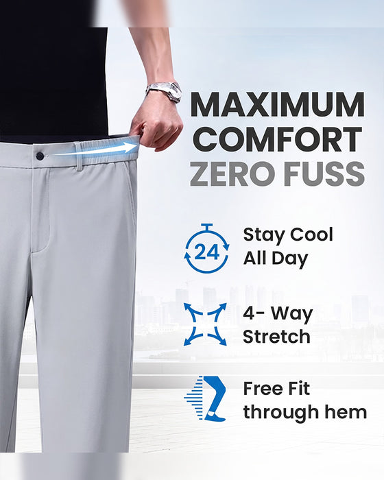 Casual Solid Straight Leg Pants