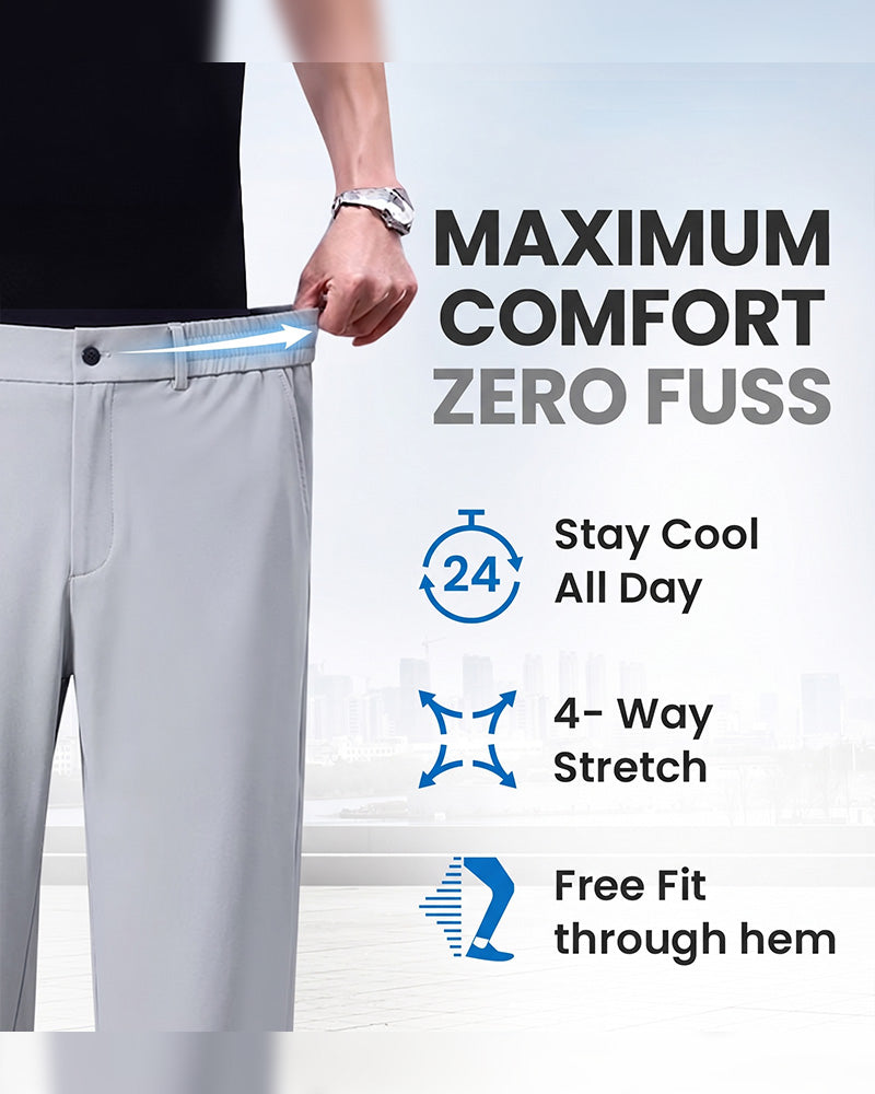 Casual Solid Straight Leg Pants