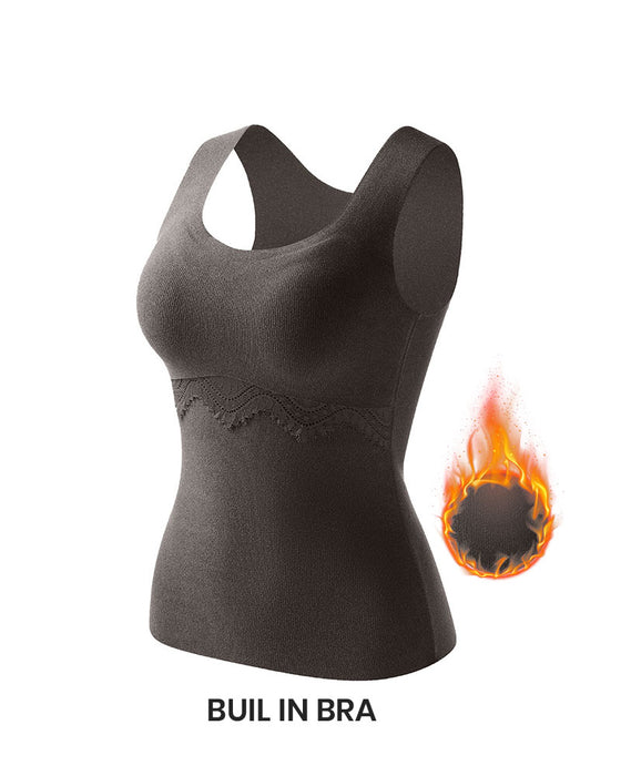 Seamless Thermal Built-In Bra Tank Top