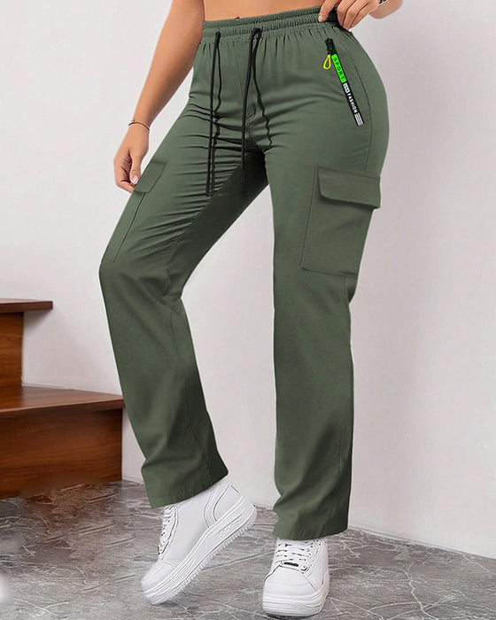 Loose Large-Pocket Casual Work Pants