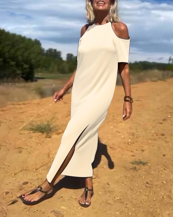 Fashion Casual Off-Shoulder Slim Dress