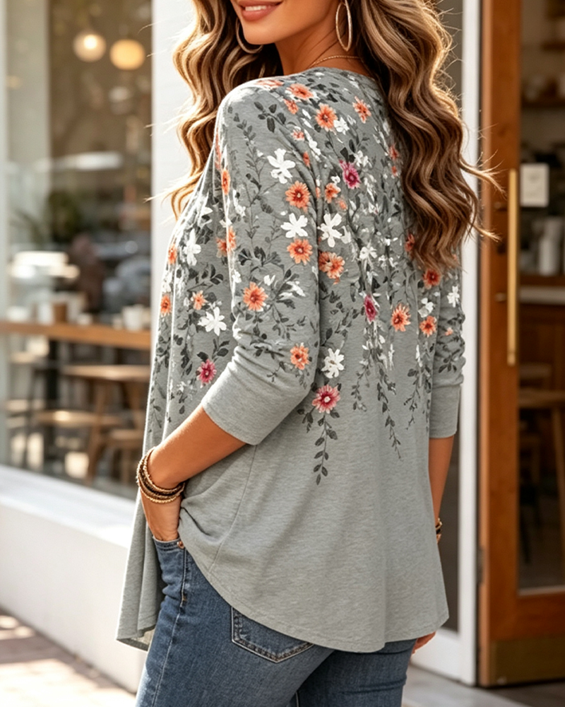 Casual Long Sleeve Blouse