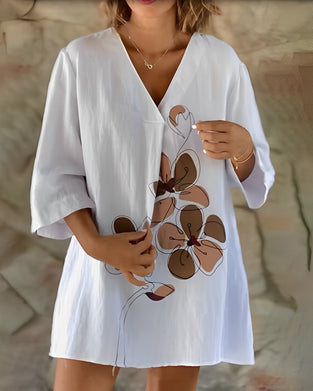 Printed loose tops for women