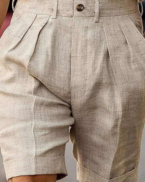 Solid color baggy shorts